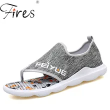 Срабатывает мужские сандалии из мягкой ткани Повседневное в стиле «Гладиатор»; Мужская обувь полые легкие плоские туфли, дышащие лоферы; Zapatos мужские часы