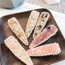 1 шт. Нежный жемчужная заколка девушка сторона челки Клип Шпилька Головные уборы G0417