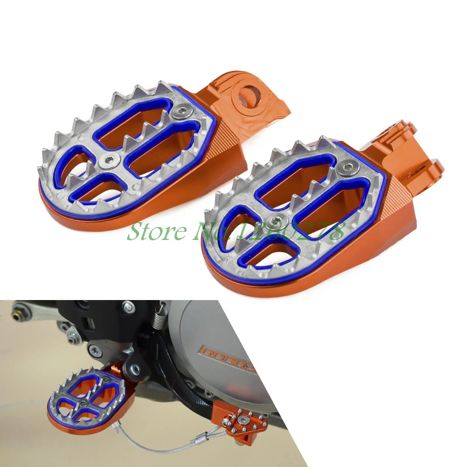 

Racing Foot Pegs Rests Pedals For KTM EXC EXCF XC XCF XCW SX SXF 65 85 125 250 350 450 525 530 690 950 990 1190 1290 SMC ENDURO