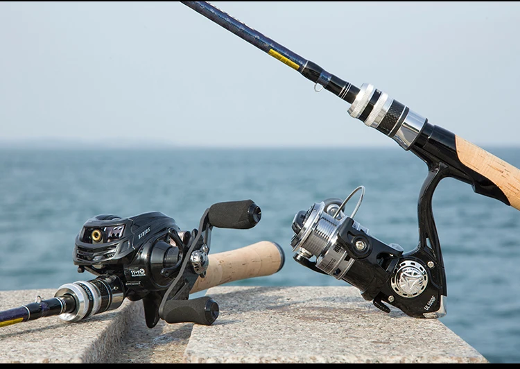 Spinpoler 2.1m UL Fast Spinning Carbon Fiber Bass Fishing Rod 2-9g Lure Weight 2-6LB Line Weight BaitCasting Rod Fishing Tackle  (16)