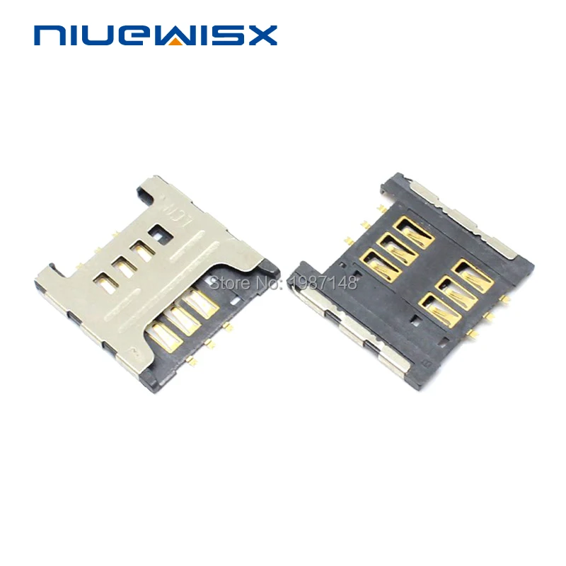 

10pcs/lot New Sim Card Connector reader tray slot adapters for Samsung I9000 I9220 N7000 S5690 W689 S5360 S5570 sim card socket