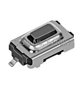 

Free shiping 100pcs 3*6*2.5H 2pin SMD mp3/mp4 Button switch key switch Tact Switch