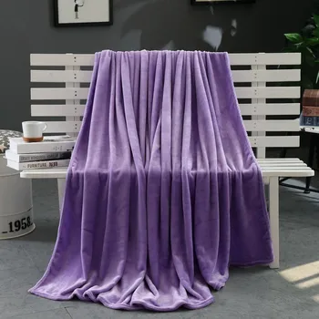 

4 Seasons Throw Blanket for Bed Sofa 200x230cm Flannel Fleece Soft Purple Coffee Grey Warm Quilt for Home Hotel Travel Camping
