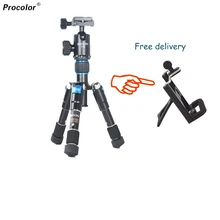 Portable Folding Ultra Aluminum alloy Tripod Compact Desktop Macro Mini Tripod Free delivery mobile phone clip