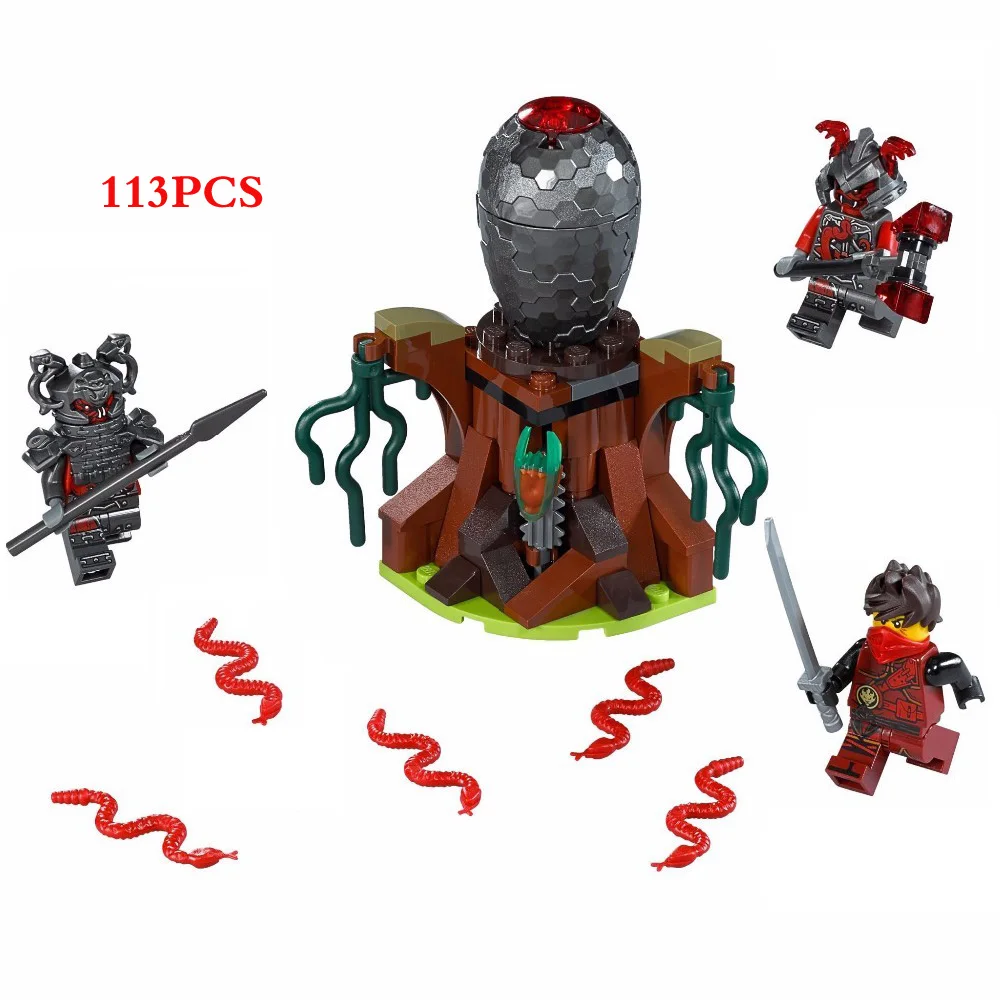 

2017 Vermillion Attacks Building Block Mini Model Demon Snake DIY Model Blocks for Kids 06047