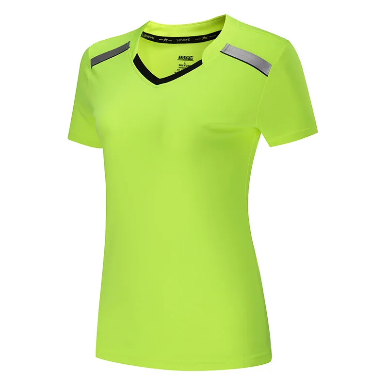 Новая теннисная рубашка Мужская/Женская, быстросохнущая одежда для бадминтона, рубашка для настольного тенниса, спортивная рубашка, теннисные майки 3886 - Цвет: Woman one shirt