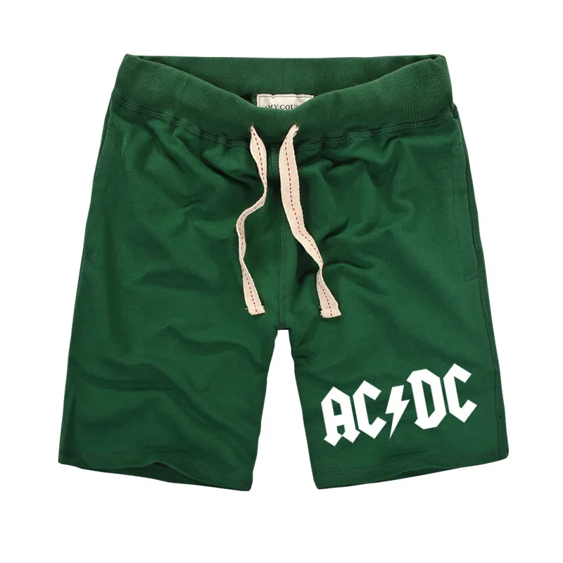 New Brand Men's Casual Shorts with Pocket ACDC Letter Printing Pure Cotton Shorts for Male Workout or Homewear Plus Size New Brand Men's Casual Shorts with Pocket ACDC Letter Printing Pure Cotton Shorts for Male Workout or Homewear Plus Size