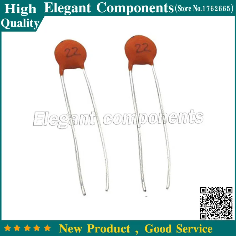 1000PCS 22PF/50V Ceramic Dielectric Capacitors 50V 22PF DIP 2 Ceramic