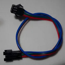 3pin JST Удлинительный кабель, длиной 0,5 м, 18AWG RGB провод один конец с штекерным разъемом, другой конец с гнездовым разъемом