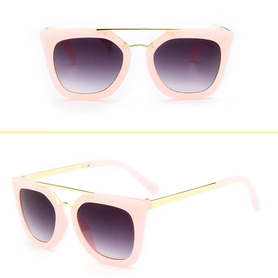 Iboode большой оправа «кошачий глаз» солнцезащитные очки для мальчиков и девочек Роскошные Брендовая дизайнерская обувь Открытый UV400 Солнцезащитные очки металлический детские очки оттенков