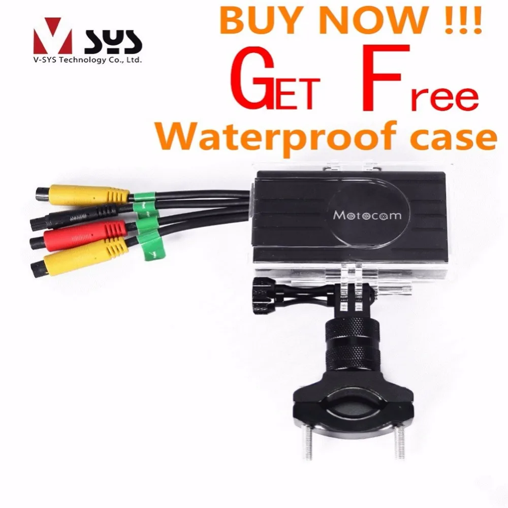 

Vsys hot selling X2 motorcycle DVR bike recorder with dual FHD lens