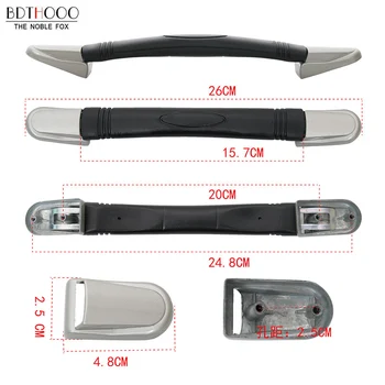 

26cm Replacement suitcase handle for Luggage parts Accessories Zinc alloy Suitcase Parts Grip Spare Fix Holder Pull Carry Strap