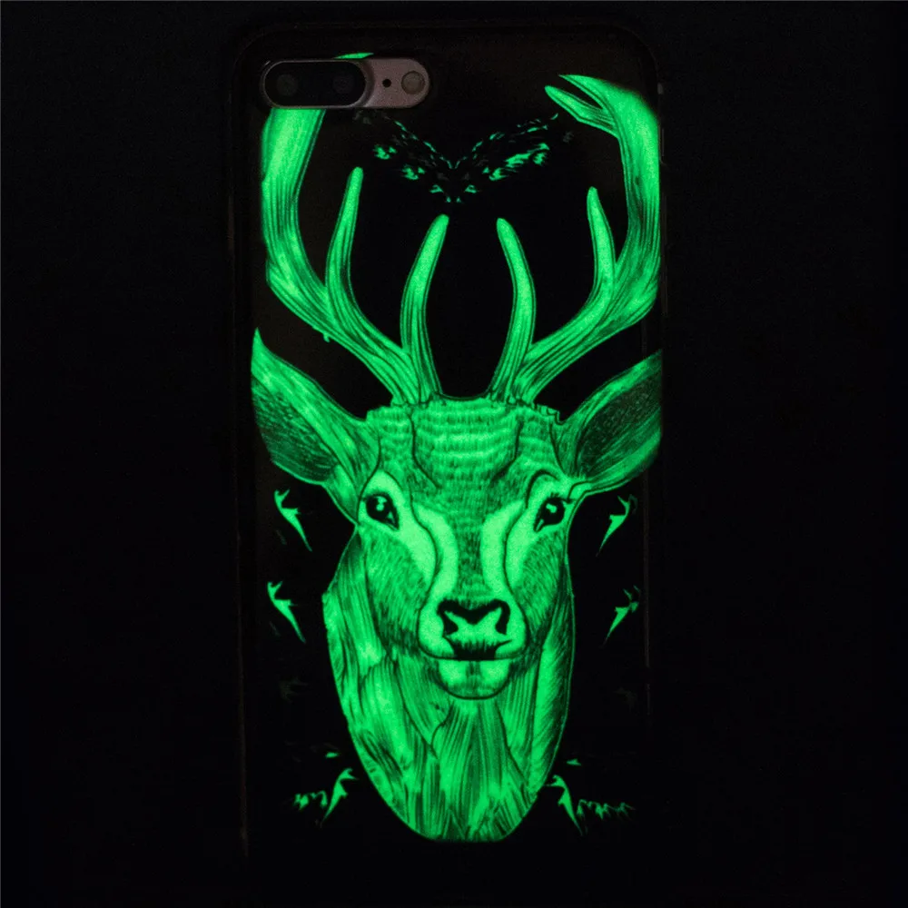 Luminous Glass Phone Case For iPhone 6s 7 8plus Back Cover for X XS MAX LED Huawei P8 P9lite SamsungS7 |