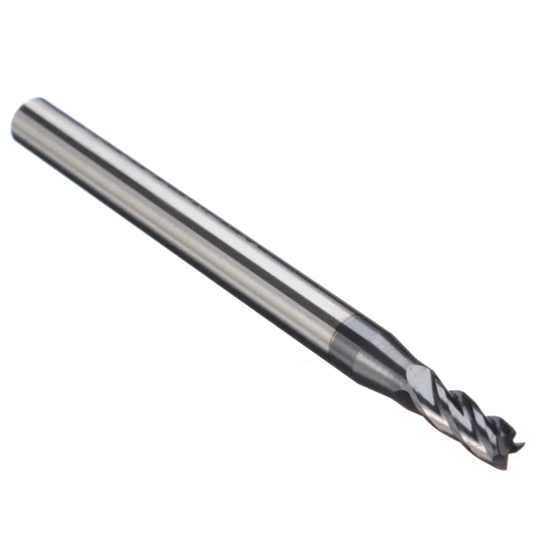 New 1PC 2/3/4/5/6mm Solid Carbide Straight Shank 4 Flute End Mill CNC Milling Cutter Drill Bit Kit