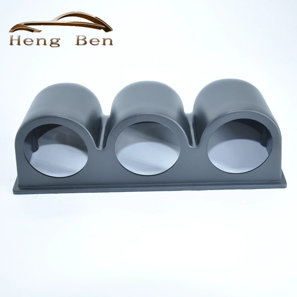 Hb 52 Millimetri 2 "Universal Car Triple Calibro Supporto Di Plastica Nera 3 Fori Pod Mount