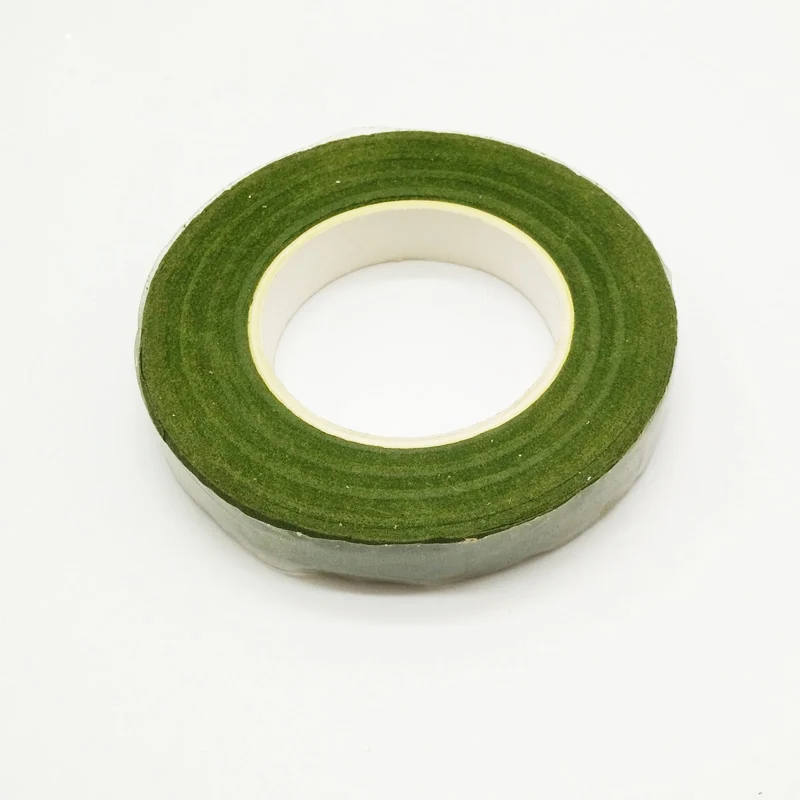 2 шт DIY нейлоновые Цветочные материалы зеленые ленты искусственные цветы делая Букет стволовых обертывание клейкая лента - Цвет: Светло-зеленый