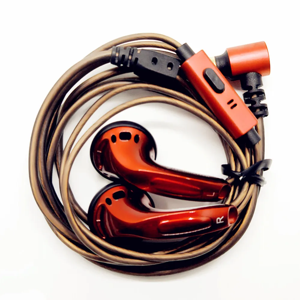 FENGRU DIY KMX500 наушники вкладыши с плоской головкой MX500 HiFi басовые DJ тяжелыми басами