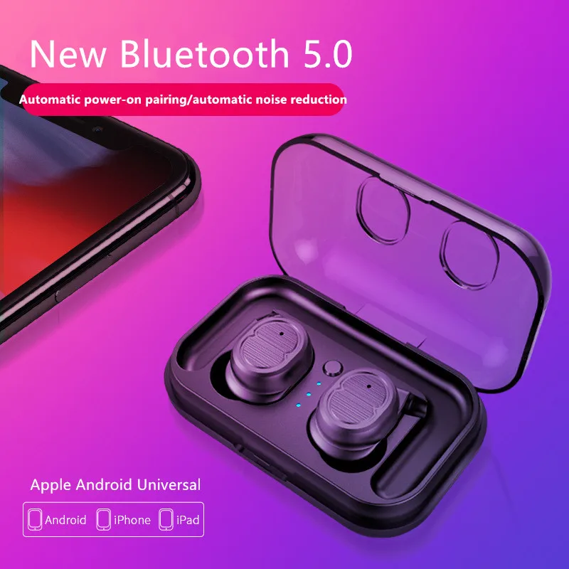 

OwnFone TWS-8 Wireless Bluetooth Stereo earphones In-Ear Sports Earbuds IPX5 Waterproof Bluetooth 5.0 Android IOS Universal