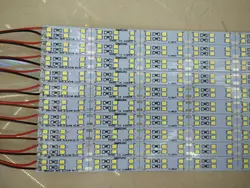 Яркость, 50 шт. * 50 см оптовая продажа с фабрики двухрядный DC 12 В 72 SMD 2835 Светодиодный жесткий светодиодный бар