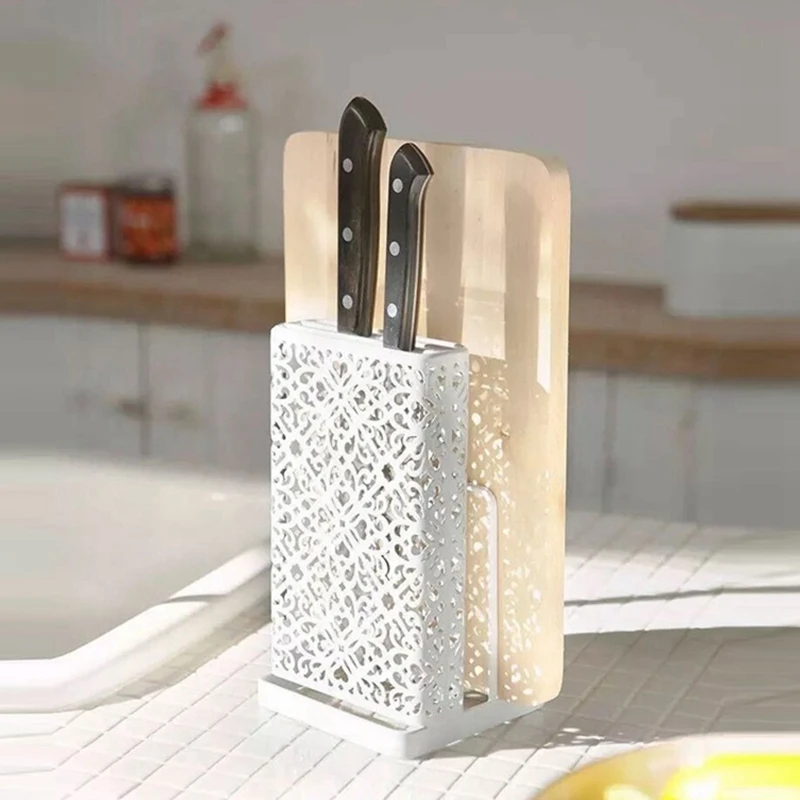 

Knife Rack Creative Storage Rack Tool Metal Knife Holder Knife Stand Block Holder Kitchen Holder