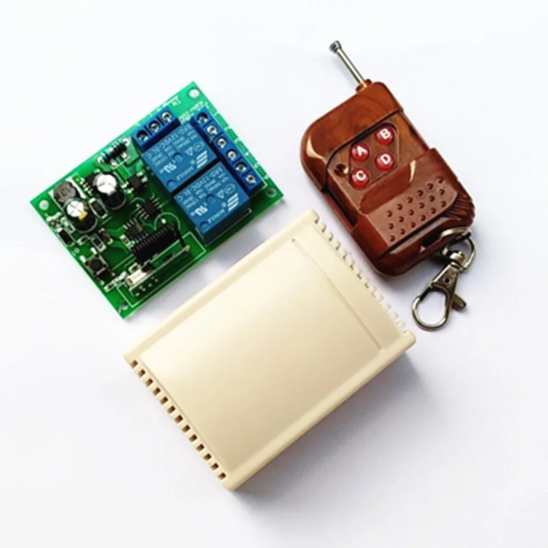 

433 Mhz Universal Wireless Remote Control Switch AC 85V ~ 250V 110V 220V 2CH Relay Receiver Module and RF 433Mhz Remote Controls