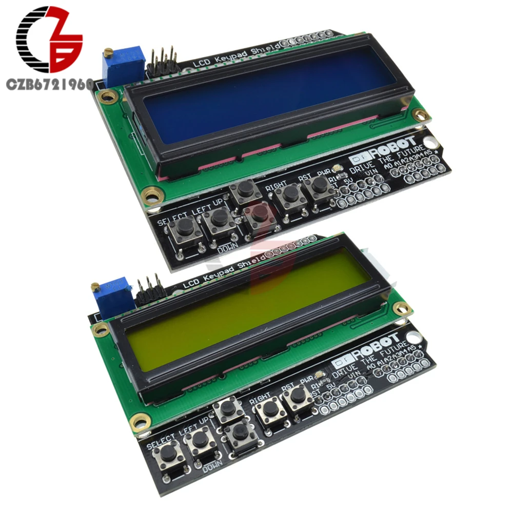 

1602 LCD Keypad Shield Board Blue Backlight for Arduino LCD Duemilanove Robot