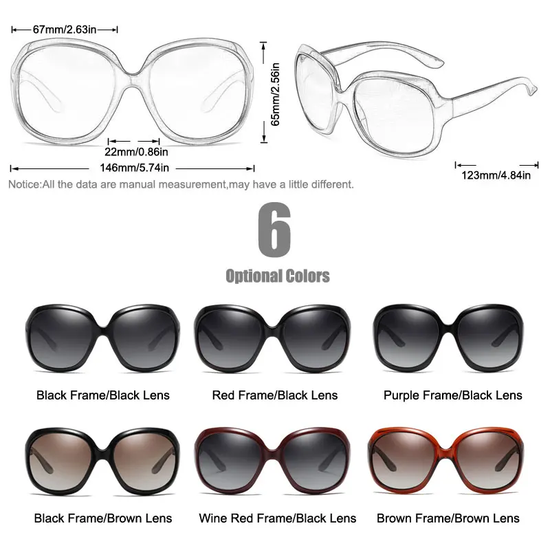 MYMARCH Luxury Brand Vintage Sunglasses Women Polarized Ladies Sun Glasses For Women Feminine Glasses For Driving UV400 2019