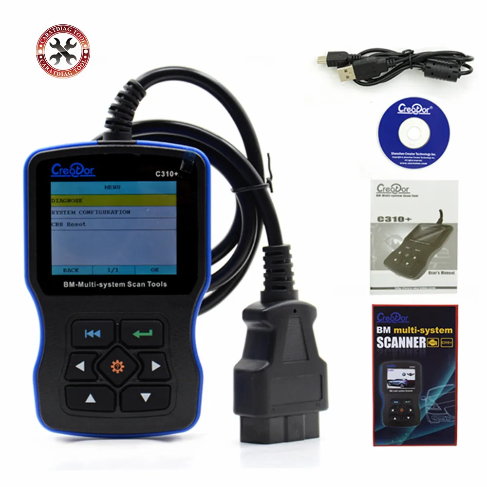 2018 OBD2 сканер для BMW e46 e90 e60 e39 Creator C310 + Pro V7.6 подушка безопасности/ABS/ SRS
