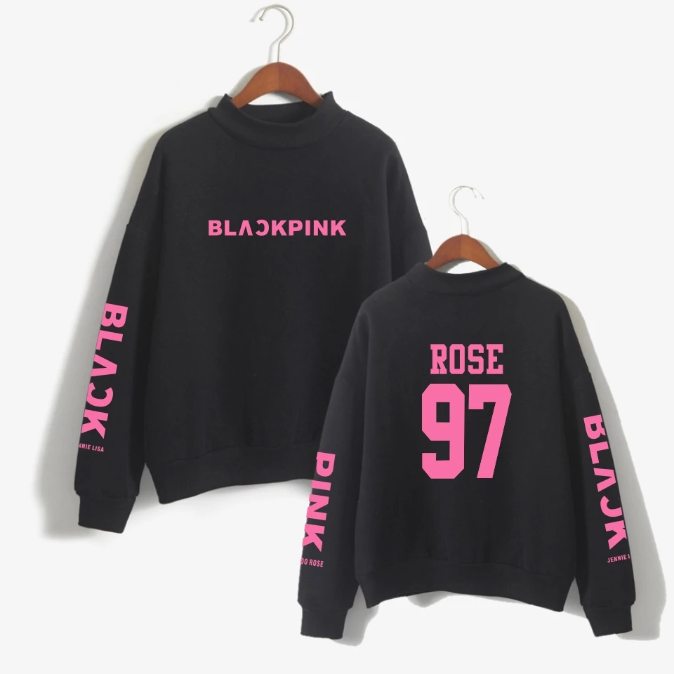 BLACKPINK Hoodies Korean Fashion Long Sleeve O neck Hoodies Harajuku
