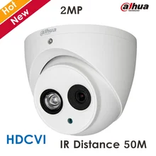 HD1080P Dahua HDCVI Camera 2MP DH-HAC-HDW1200E-A Network IR Dome Security Camera CCTV IR distance 50m HAC-HDW1200E-A