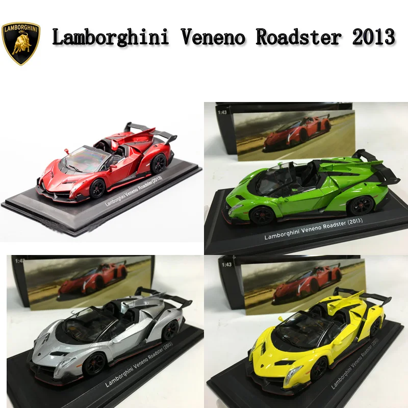 Литая под давлением модель игрушки 1:43 lambora ghini Veneno Roadster 2013 Спортивный гоночный автомобиль модели игрушек для мальчика подарок, украшение