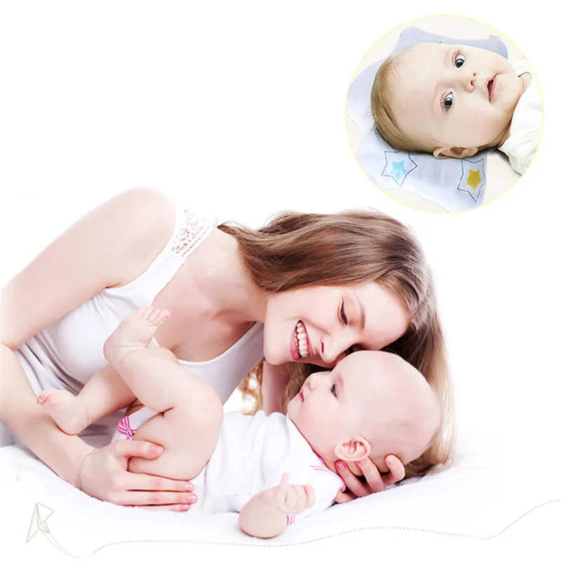 Новые детские подушки младенческой Форма малышей сна позиционер Анти ролл Подушки плоской головкой Подушка защиты новорожденных almohadas S3