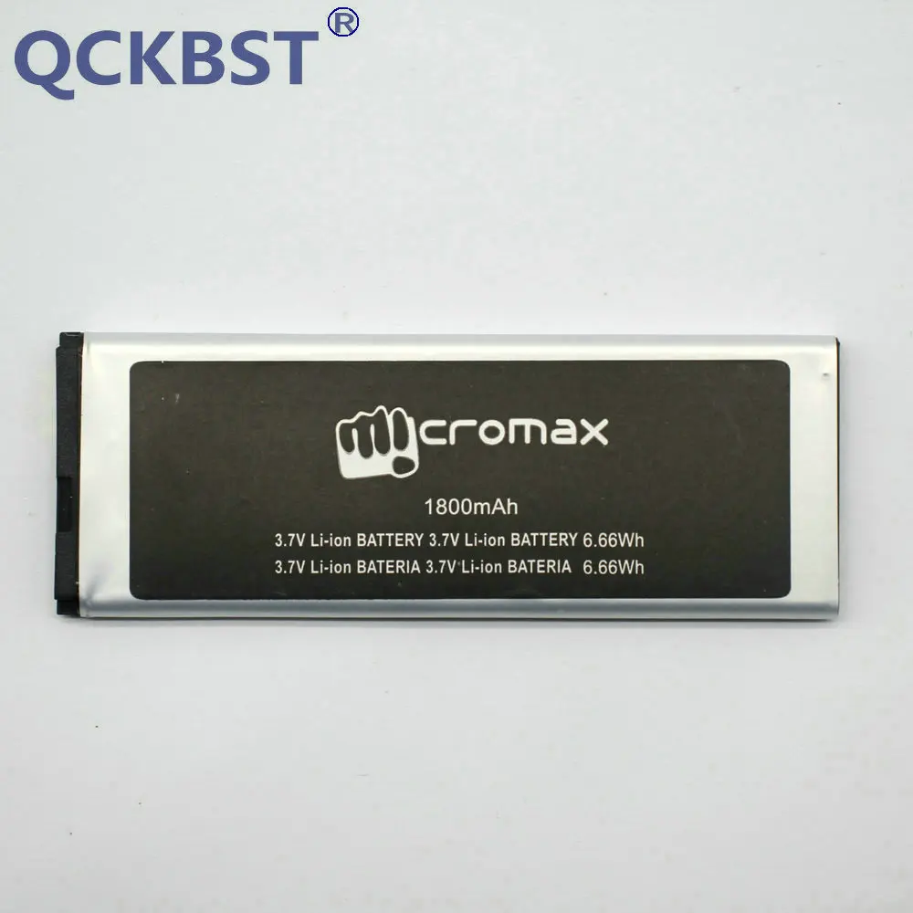 

QCKBST For Micromax Q301 Battery High Quality 1800mAh In stock Tracking code