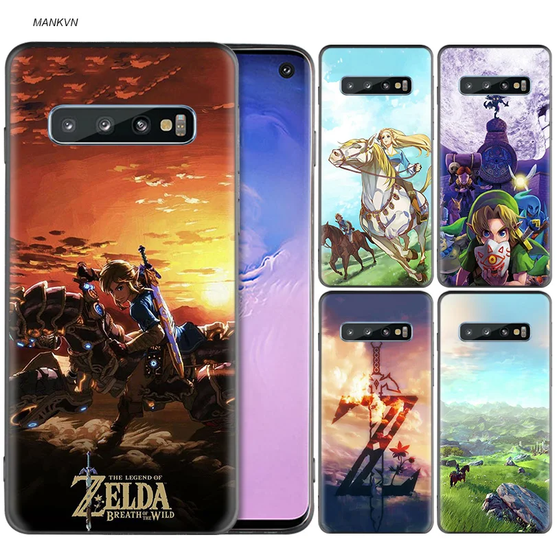 

legend of zelda Black Silicone Case for Samsung Galaxy M20 S10e S10 S9 M10 S8 Plus 5G S7 S6 Edge Cover Coque