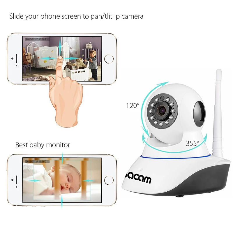 IP камера видеонаблюдения Sacam HD 720p Беспроводная с поддержкой Wi Fi|camera hd|ip camera two wayday