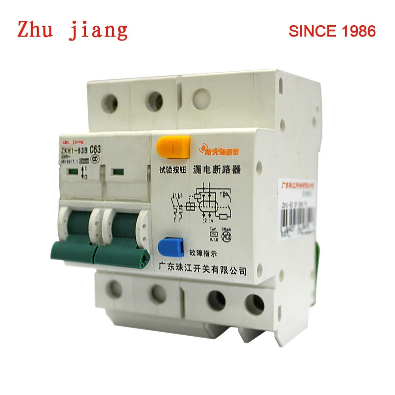 

Earth leakage with SPD 2P 32A 40A 50A 63A electrical circuit breakers