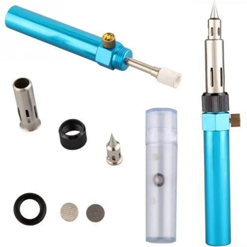 

17.8CM 7ML Gas Blow Torch Butane Pen Soldering Iron Gun Refillable Butane Pen Cutting Welding Fire Gun Tool#