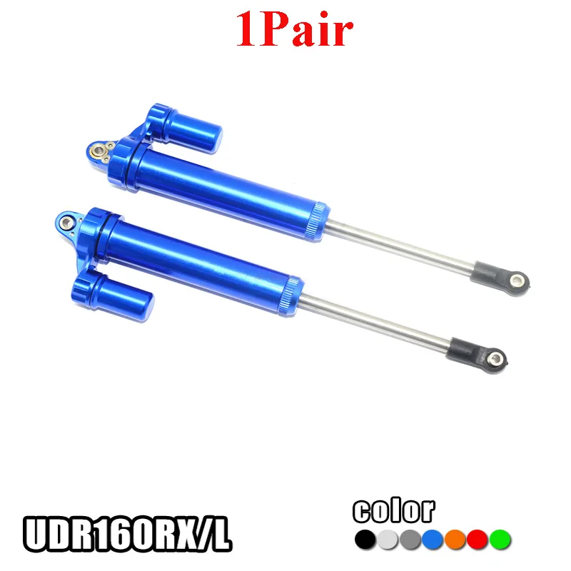 

1Pair 160mm Rear Shock Absorption Damper Damping L type with Negative Pressure Cylinder for RC Model Cars TRAXXAS 1/7 UDR Parts
