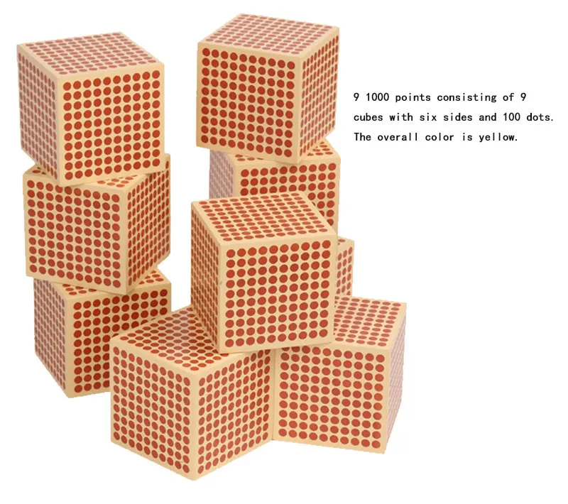 Буковые деревянные квадраты кубики математические игрушки Монтессори образование Обучающие цифры игровые материалы математические игрушки головоломки дошкольные средства