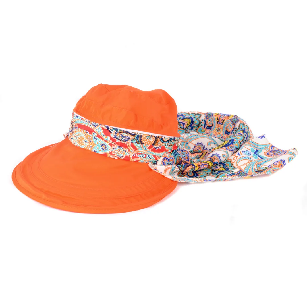 Women Protective Hat Outdoor Sun Cap Neck Face Wide Brim Visor Summer Anti-UV