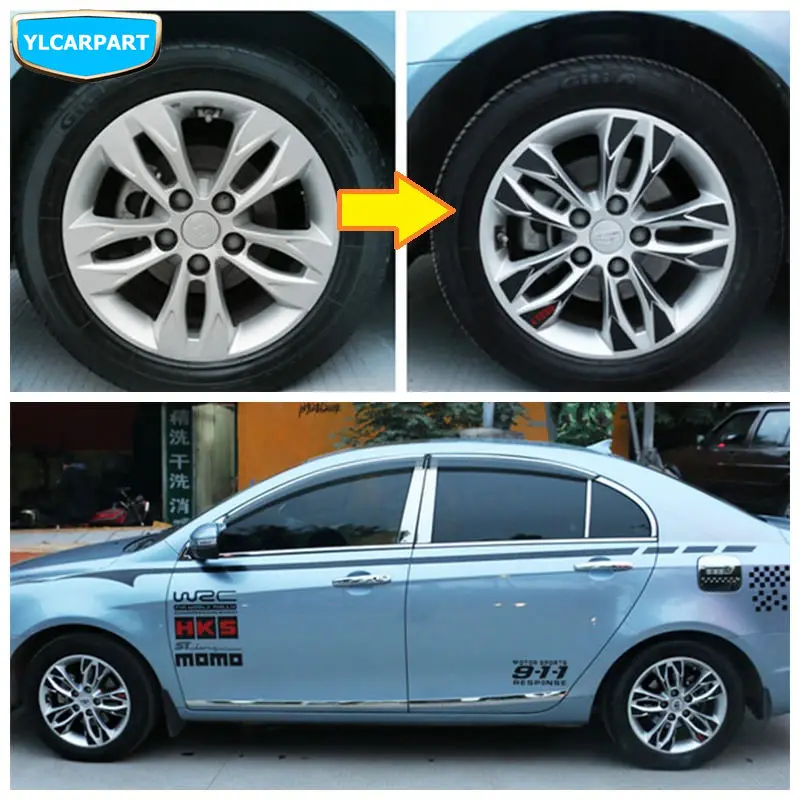 

For Geely new Emgrand 7 EC7 EC715 EC718 Emgrand7 E7 ,RS,EV,Car wheel sticker