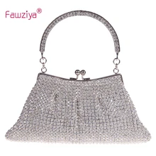 Fawziya Clutch Bag 1 Piece Kisslock Handbags For Girls Purse Evening Clutch With Handle