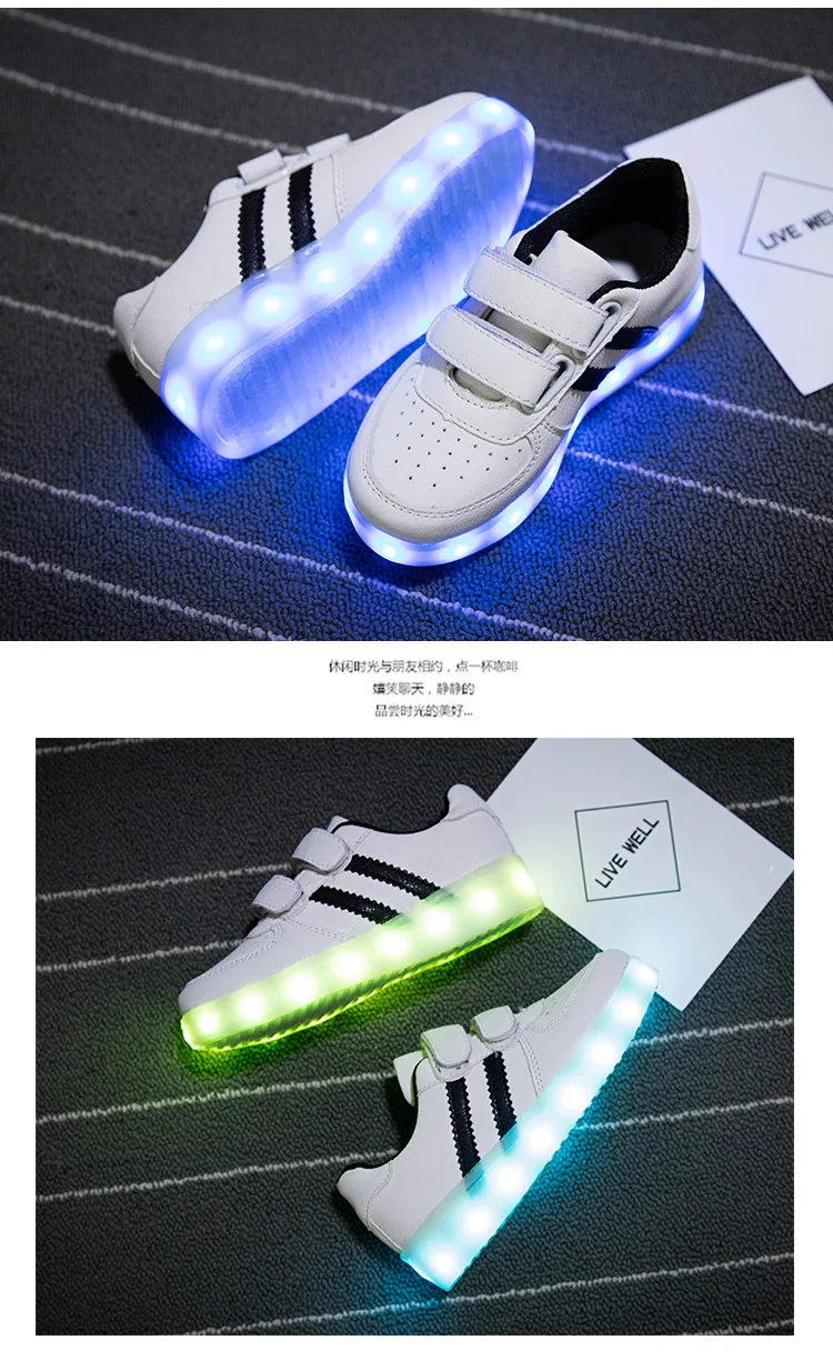 Светящиеся кроссовки с usb-зарядкой, Размеры 25-34, детская светящаяся обувь с подсветкой для девочек и мальчиков, светящиеся кроссовки с подсветкой