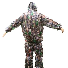 Продукт Dead leaves камуфляжная быстросохнущая охотничья одежда 3D ghillie костюм Пейнтбол подходит для летней и осенней лазерной резки