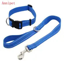 

Nylon Reflective Dog Leash and Collar Set for Traning and Walking Small Medium Large Dog