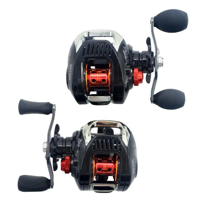 Baitcasting Fishing Reel Ultra Smooth 10+1 BB 6.3:1 Gear Ratio Upgraded Stainless Gear Shaft Low Profile Casting Reel Baitcast