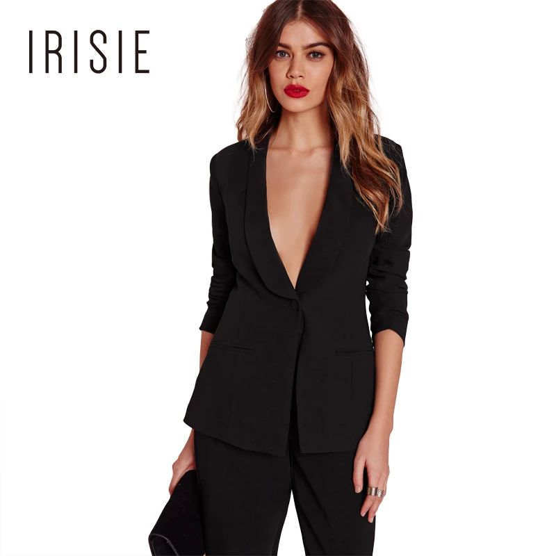IRISIE Apparel Black Office Blazer Suit Jacket Female