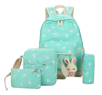 Children School Bags Teenagers Girls Printing Rucksack school Backpacks 3pcs/Set Mochila kids travel backpack Cute shoulder bag 2018 foldable travel backpack flap pocket rugzak small duffle bags portable rucksack school bag mochila masculina a26