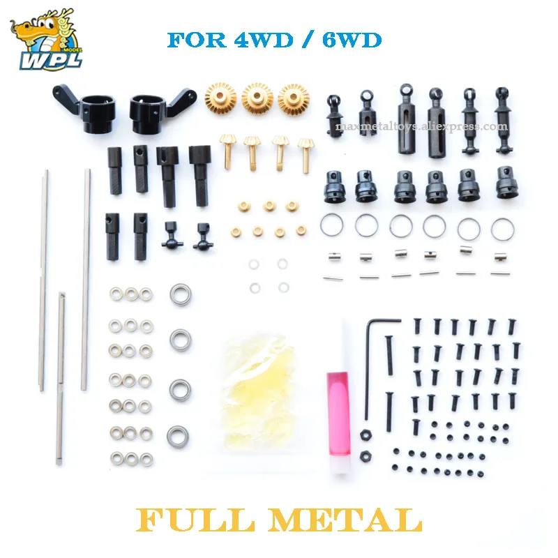 WPL Upgrade Full Metal Spare Part Original WPL OP Fitting Metal Accessories Gearbox For WPL B14 B16 B24 C14 C24 B36 WPL Offical