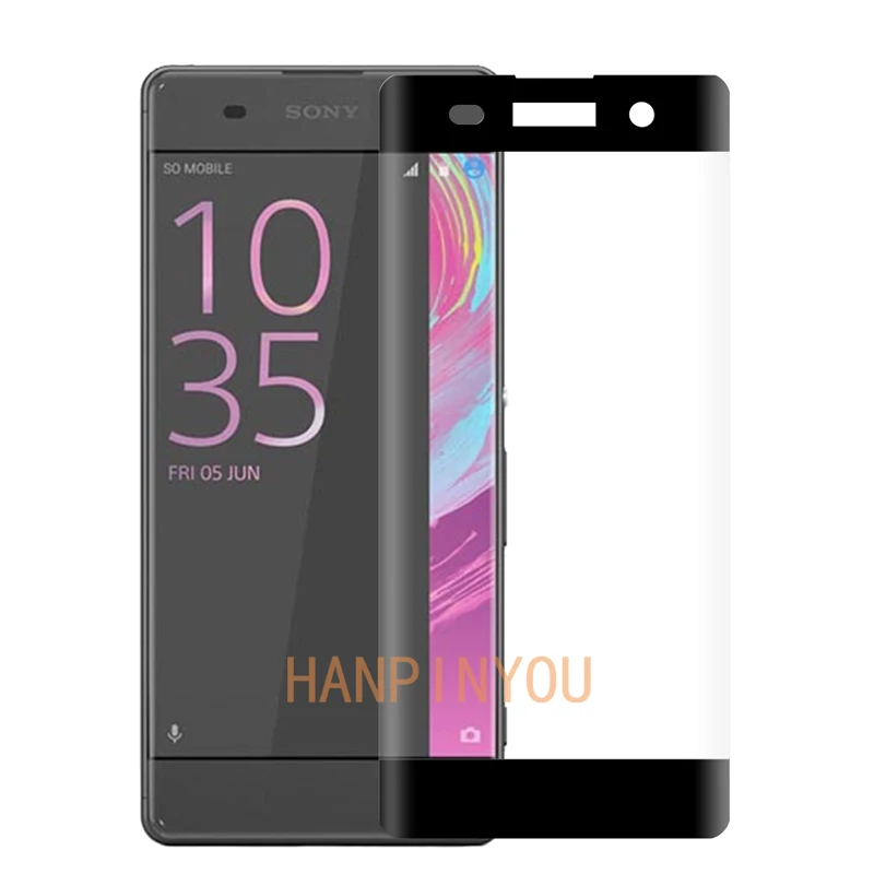 Для Sony Xperia XA F3111, F3113, F3115/Dual F3112 5," 3D полное покрытие изогнутое закаленное стекло 9H Премиум Защитная пленка для экрана - Цвет: Black